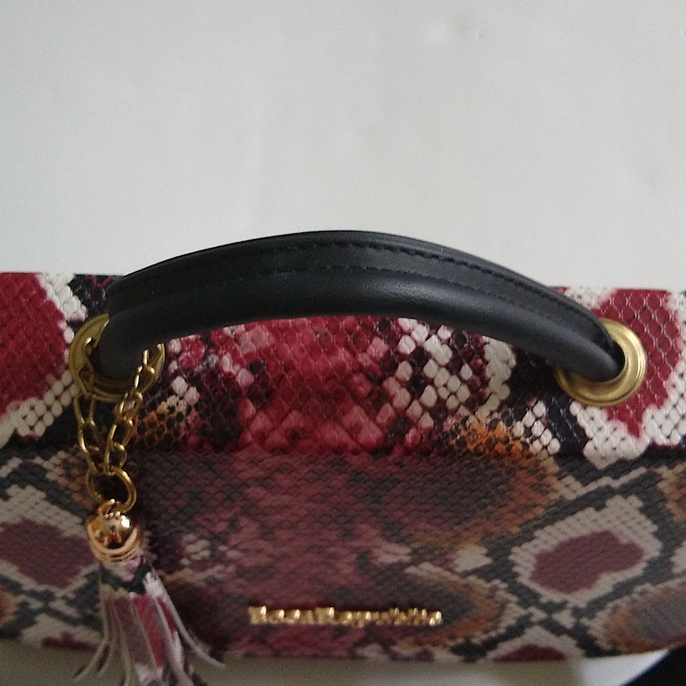 Boca Republic Pink Python Snakeskin Print Boxy Pu… - image 6